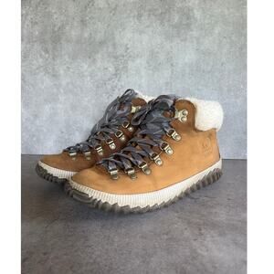 Sorel Women's Out N About Plus Conquest waterproof winter boots brown suede